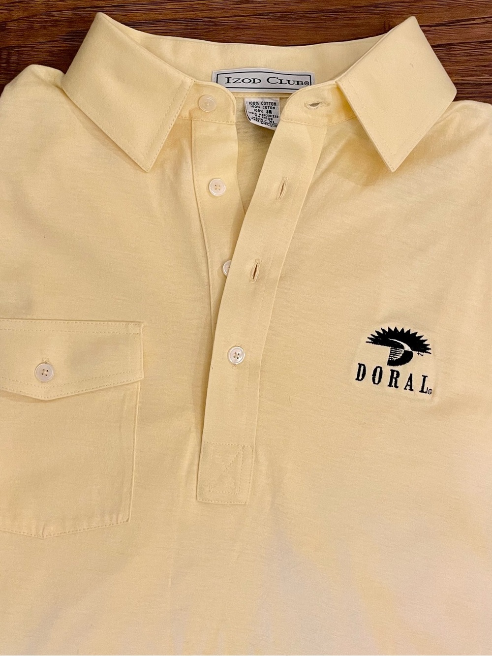 Vintage IZOD Club Trump Doral Golf Polo 100% Cotton XL